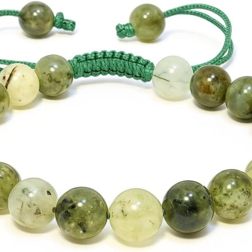Bracelet – Healing Crystal Bracelet for Women, Men – Chic Gemstone Bracelet for Men and Women – 8mm Round Bead Bracelets for Spiritual Healing, Protection, Positive Energy